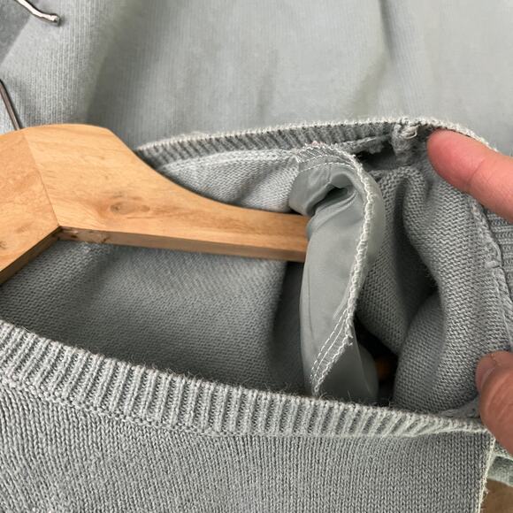 American VINTAGE SMALL 80's Butterfly Embroidered Knit Sweater Short Sleeve - Picture 8 of 9